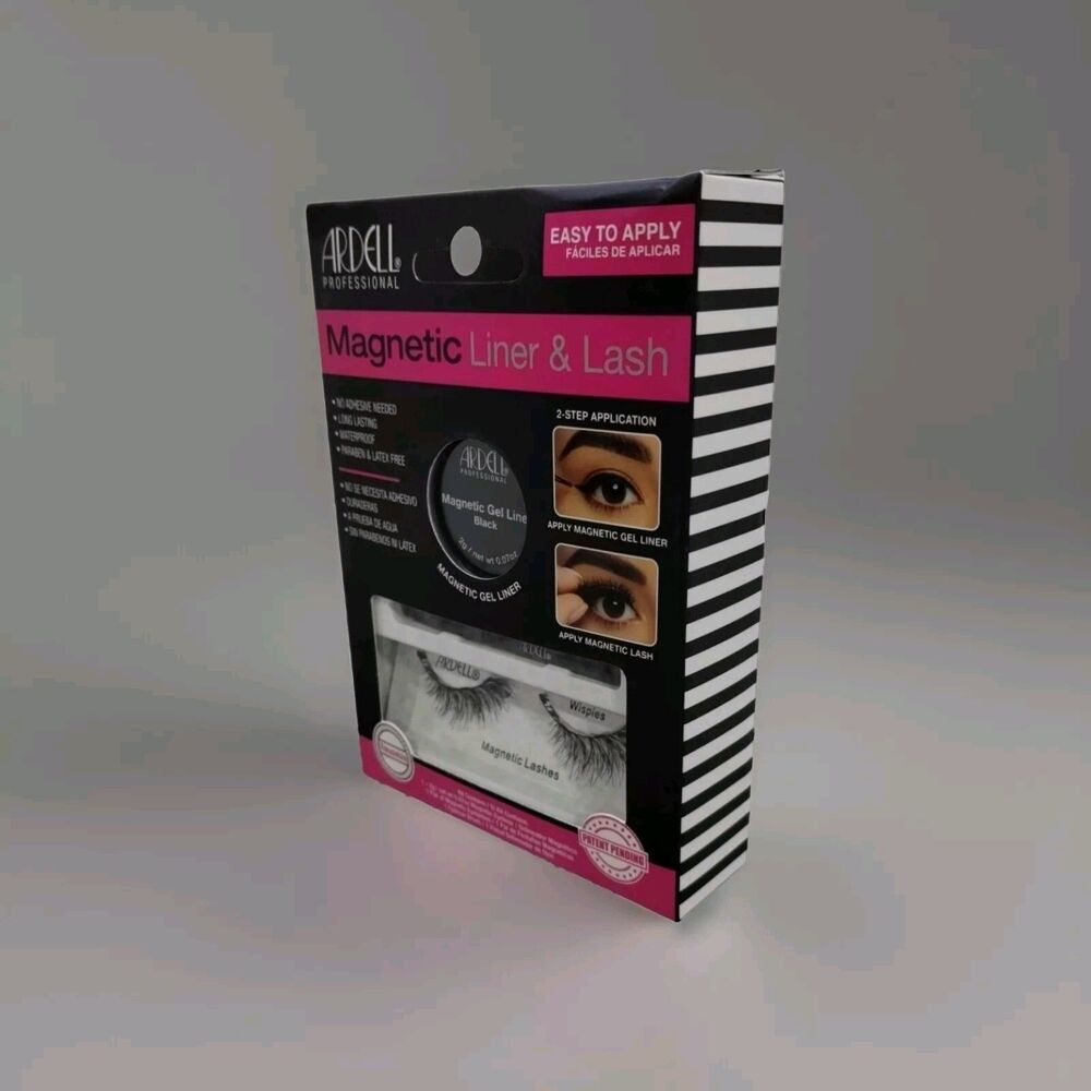 EYE LASHES Ardell Magnetic Liner & Lash, Demi Wispies Black, 1 pair Sealed Kit